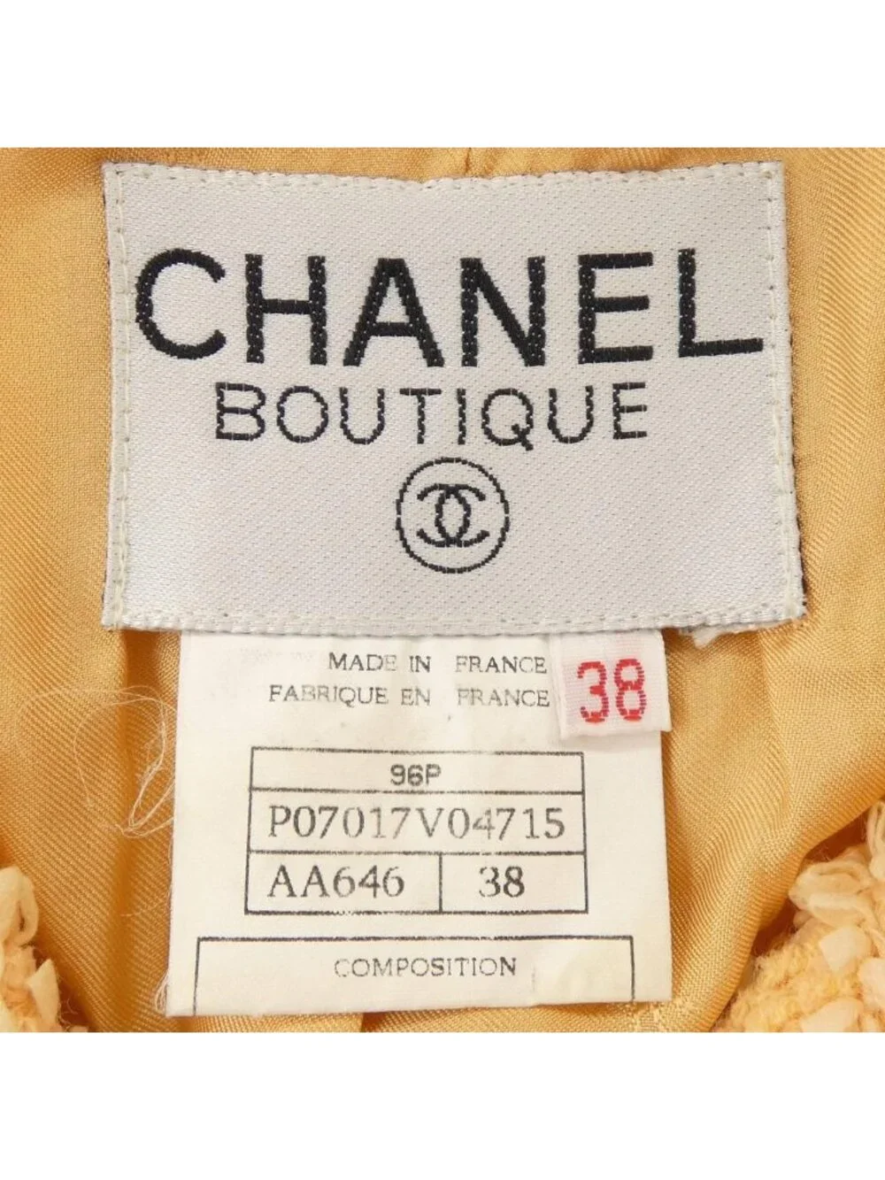 Chanel Vintage Suit Orange